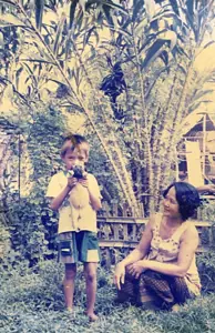 Chung and his mother