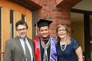 Chung's college graduation, April 2018